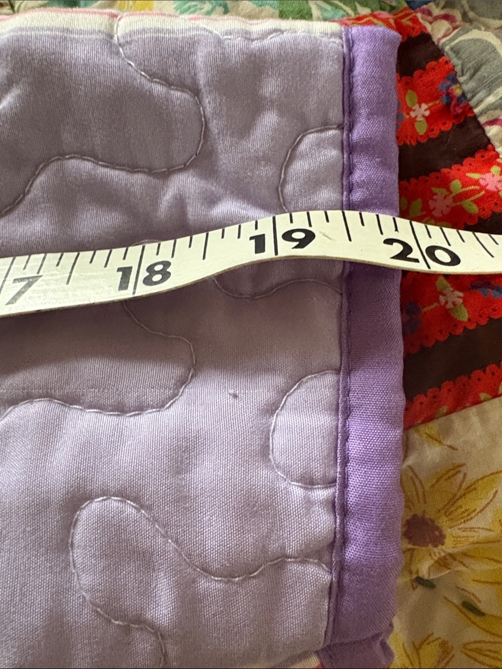 Women’s  Pink & Lavender Patchwork Hooded Pullover, Upcycled - Picture 16 of 16
